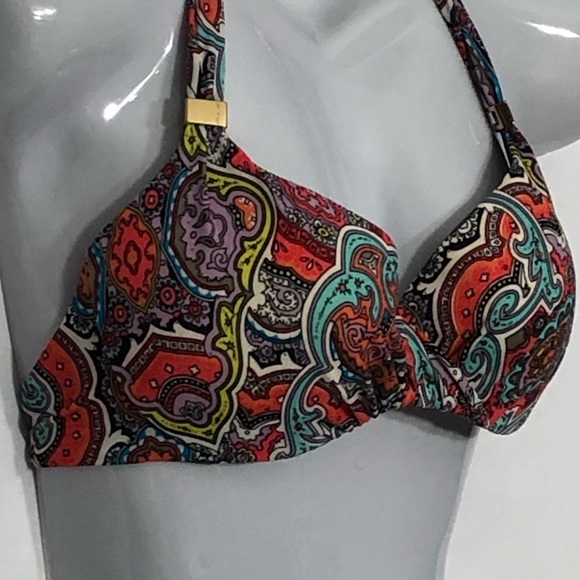 VICTORIAS SECRET molded cups bohemian paisley top - Picture 8 of 12